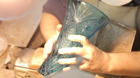 Crystal processing Stock Footage 98232303