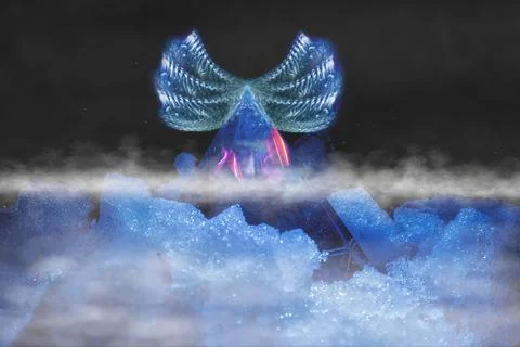 Crystal Pyramid Prism for Meditation Stock Photos