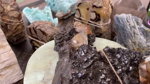 Crystal Quartz Rocks Stock Footage 197899378