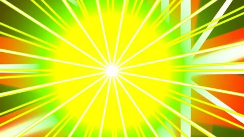 Crystal Ray Lens Flare Stock Illustration