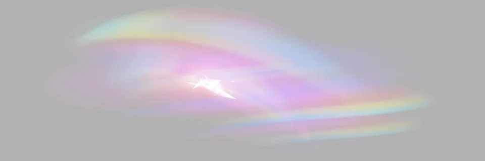 Crystal rays of light, prism refraction, lens flare, crystal glass reflection Stock Illustration