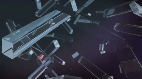 Crystal rectagle rotating Video stock 41433619