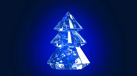 Crystal routing christmas tree Stock-Footage 32868581