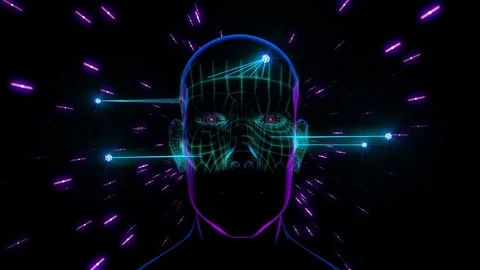 Crystal Scan Looping Animation Stock Footage 73608643