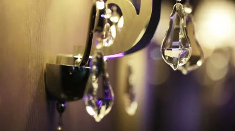 Crystal sconces 스톡 동영상 25027492