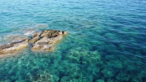 Crystal sea of Crete Stock Footage 290004750