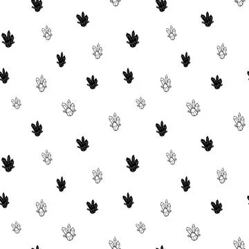 Crystal seamless pattern, black and white hand-drawn gem doodle digital paper Stock Illustration
