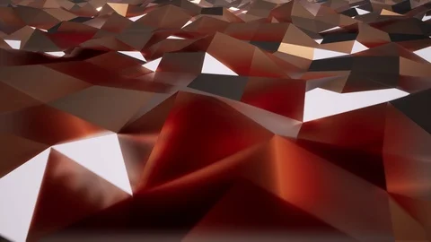 Crystal shiny triangular surface 3d realistic footage Stock Footage 116269363