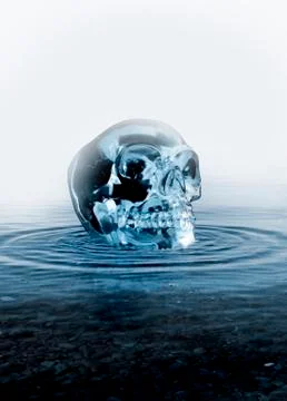 Crystal skull, artwork イラスト素材