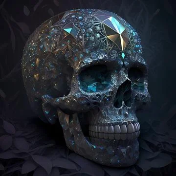 Crystal skull Stock Illustration
