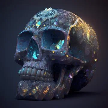 Crystal skull Stock Illustration
