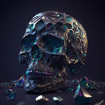 Crystal skull Stock Illustration