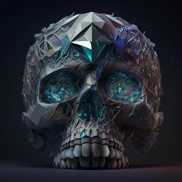 Crystal skull Stock Illustration