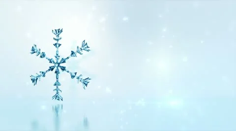 Crystal Snowflake Video stock 10560819