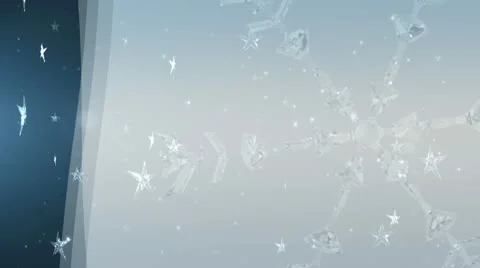 Crystal Snowflake Video stock 10560855