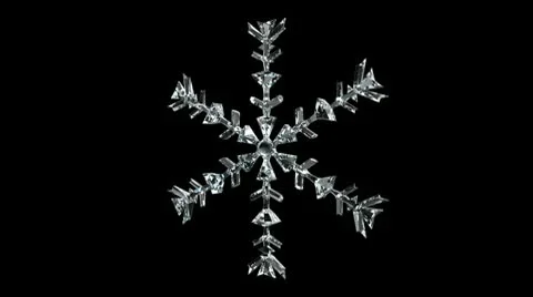 Crystal Snowflake Video stock 10565897