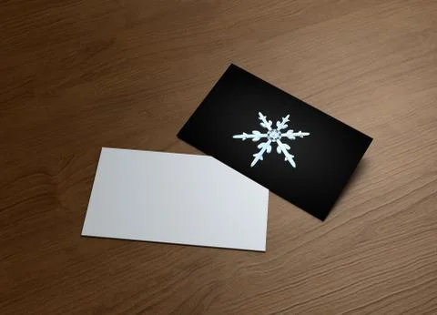 Crystal Snowflake isolate wood Stock Illustration