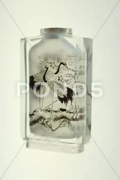Crystal snuff bottle Stock Photos