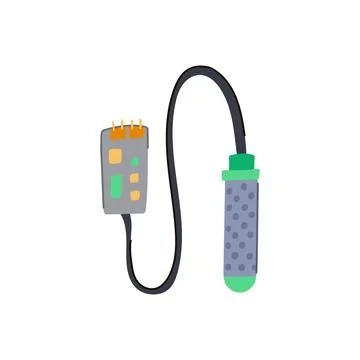 Crystal soil moisture sensor cartoon vector illustration Stock Illustration