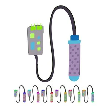 Crystal soil moisture sensor vector cartoon graphic Stock Illustration