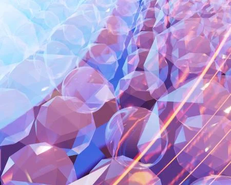 Crystal spheres Stock Illustration