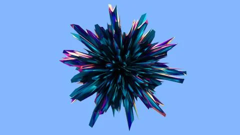 Crystal spherical Stock Illustration