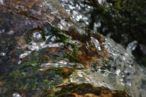 Crystal splashes of water Foto stock