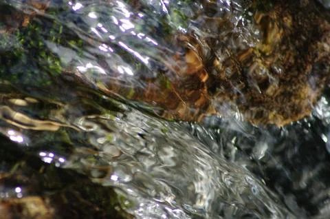 Crystal splashes of water Foto stock