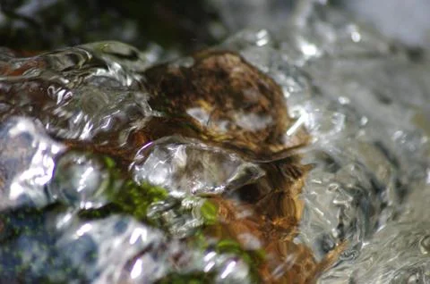 Crystal splashes of water Stock Photos
