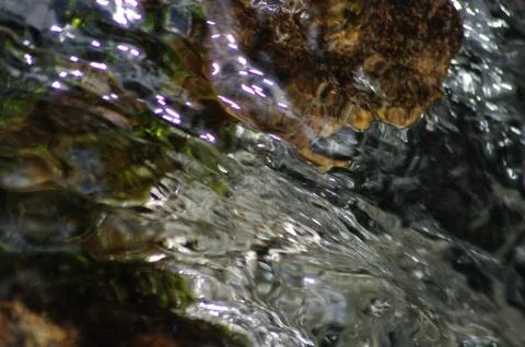 Crystal splashes of water Stock Photos