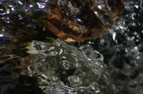 Crystal splashes of water Foto stock