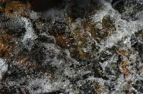 Crystal splashes of water Stock Photos