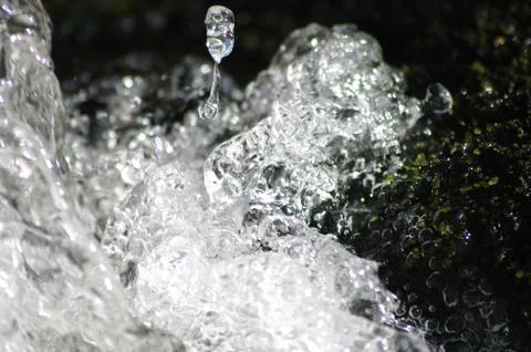 Crystal splashes of water Stock Photos