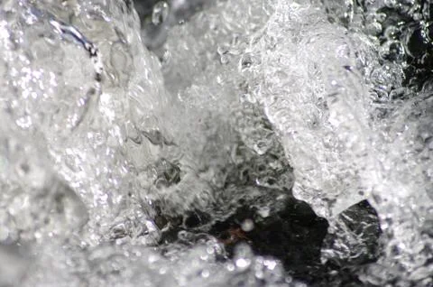 Crystal splashes of water Stock Photos