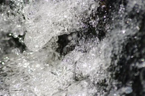 Crystal splashes of water Stock Photos