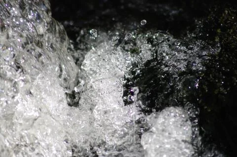 Crystal splashes of water Stock Photos