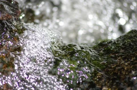 Crystal splashes of water Stock Photos