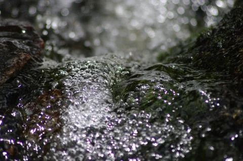 Crystal splashes of water Stock Photos