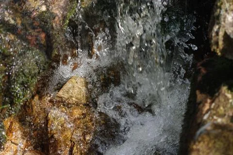 Crystal splashes of water Stock Photos