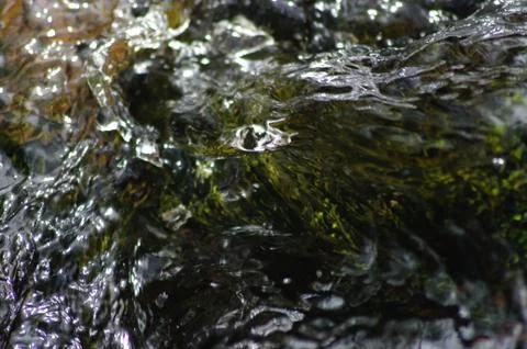 Crystal splashes of water Stock Photos