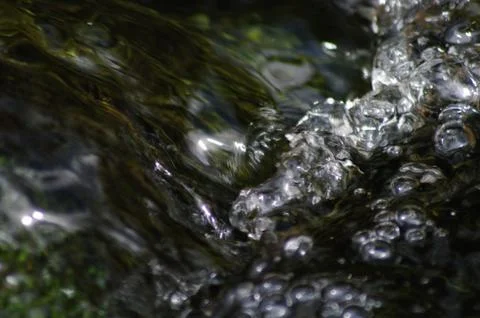 Crystal splashes of water Stock Photos