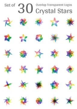 Crystal Star Logo Stock Illustration