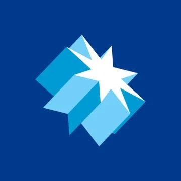 Crystal star sign Stock Illustration