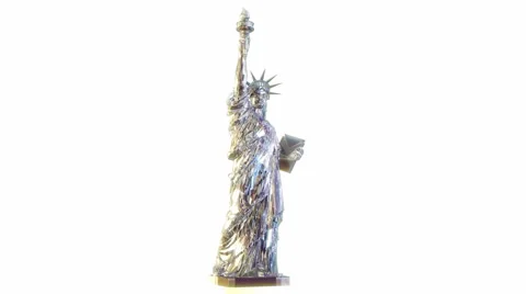 Crystal Statue of Liberty  Stock Footage 982965
