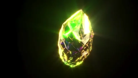 Crystal stone rock in black bg able to loop endless Stock Footage 320253904