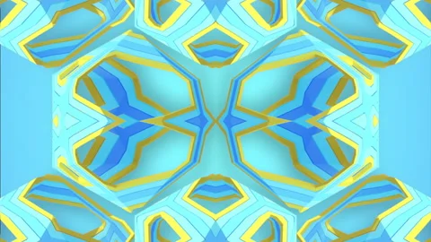 Crystal structure endless digital loop animation 3d rendering background Stock Footage 196688528