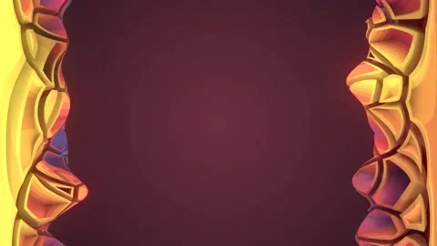 Crystal structure with space for your content. 3d rendering loop animation HD Stock Footage 237237049