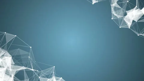 Crystal structures in the corners of the screen on a blue background.3D Stockbeeldmateriaal 103120580