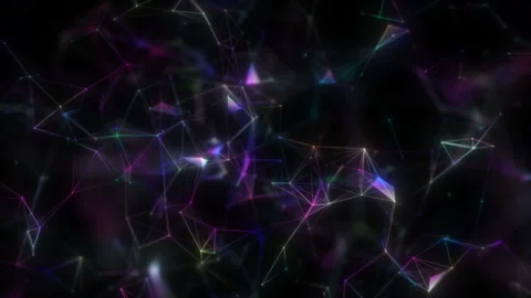 Crystal structures.Neurostructures. Seamless loop. Stock Footage 102347065