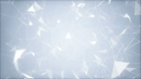 Crystal sun.Abstract polygonal space background with connecting dots and lines Stock Footage 97312340